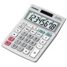 Casio Solar and Battery Powered Desktop Calculator Grey with 8-Digit Display MS-88ECO