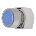 EAO 04 Series Blue Round Flush Momentary Push Button Head Plastic 29mm IP65 