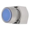EAO 04 Series Blue Round Flush Momentary Push Button Head Plastic 29mm IP65