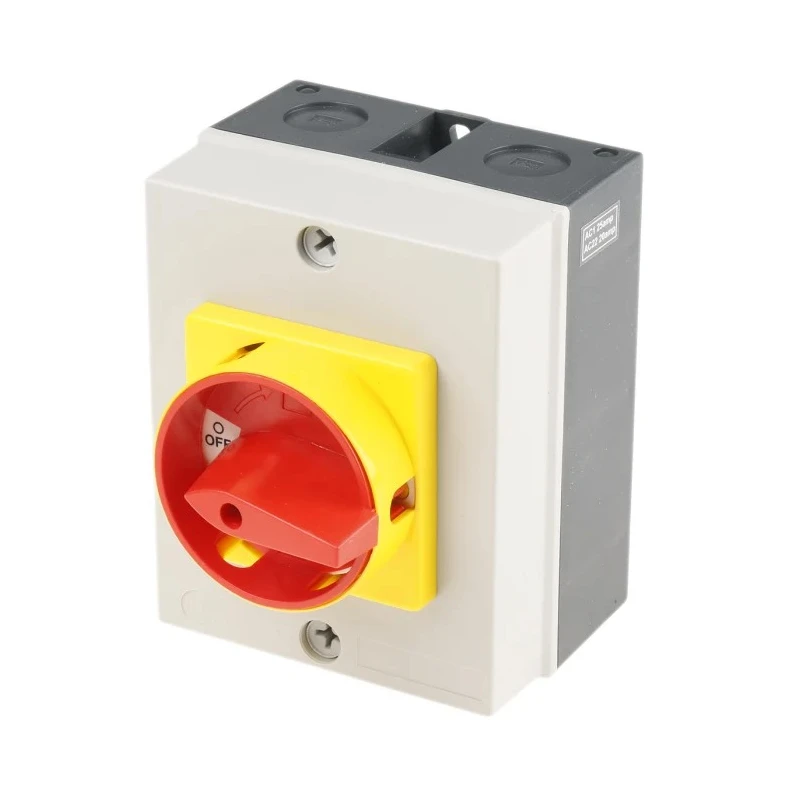 RS PRO 3-Pole Panel Mount Isolator Switch IP65 25A 11kW IP65