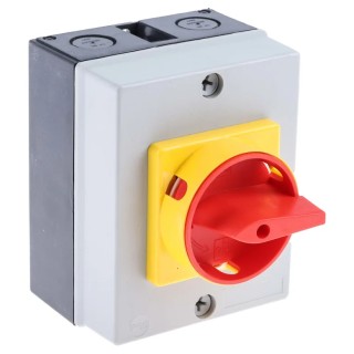 RS PRO 3-Pole Panel Mount Isolator Switch IP65, 20A, 11 kW IP65