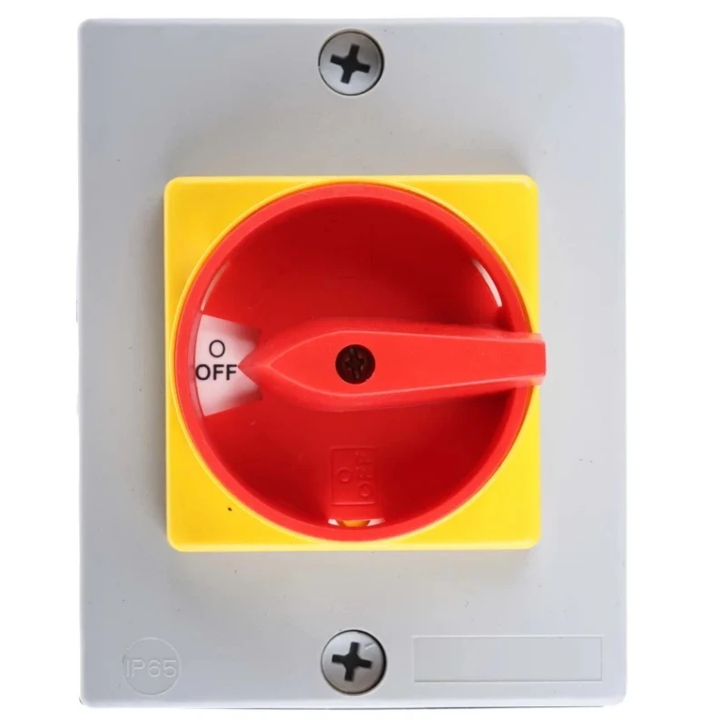RS PRO 3-Pole Panel Mount Isolator Switch IP65, 20A, 11 kW IP65