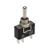 Arcolectric (Bulgin) Ltd Panel Mount Toggle Switch, On-Off-On SPDT, Tab Terminal, 20A 250V AC, Metal Actuator C3920BAAAA