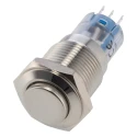 Bulgin Push Button Switch Momentary Panel Mount 16.2 mm Cutout DPDT MP0045/3D0NN000