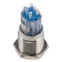 Bulgin Push Button Switch Momentary Panel Mount 16.2 mm Cutout DPDT MP0045/3D0NN000