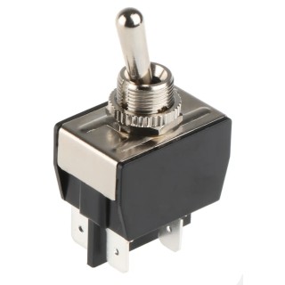 Arcolectric (Bulgin) Ltd Toggle Switch Panel Mount On-Off DPST Tab Terminal 277 V AC C3950BBAAA