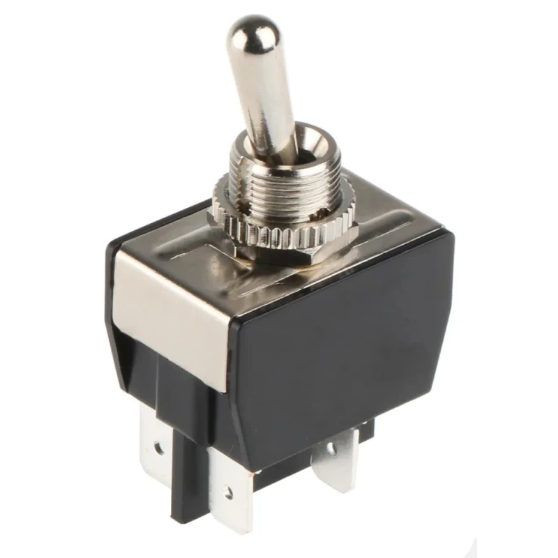 Arcolectric (Bulgin) Ltd Toggle Switch Panel Mount On-Off DPST Tab Terminal 277 V AC C3950BBAAA