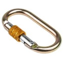 JSP Safety Carabiner Alloy Steel with Screw Lock, 18mm Gate Opening, Tensile Strength 23kN FAR0902