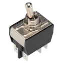 Arcolectric (Bulgin) Ltd Toggle Switch, Panel Mount, On-On, DPDT, Tab Terminal, 20A Contact Current, 250V AC C3960BBAAA