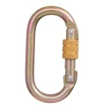 JSP Safety Carabiner Alloy Steel with Screw Lock, 18mm Gate Opening, Tensile Strength 23kN FAR0902