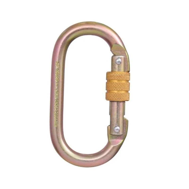 JSP Safety Carabiner Alloy Steel with Screw Lock, 18mm Gate Opening, Tensile Strength 23kN FAR0902