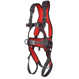 JSP Safety Harness Universal Size 136 kg Capacity Aluminium 3-Point Harness with Quick Connect Buckle FAR0402