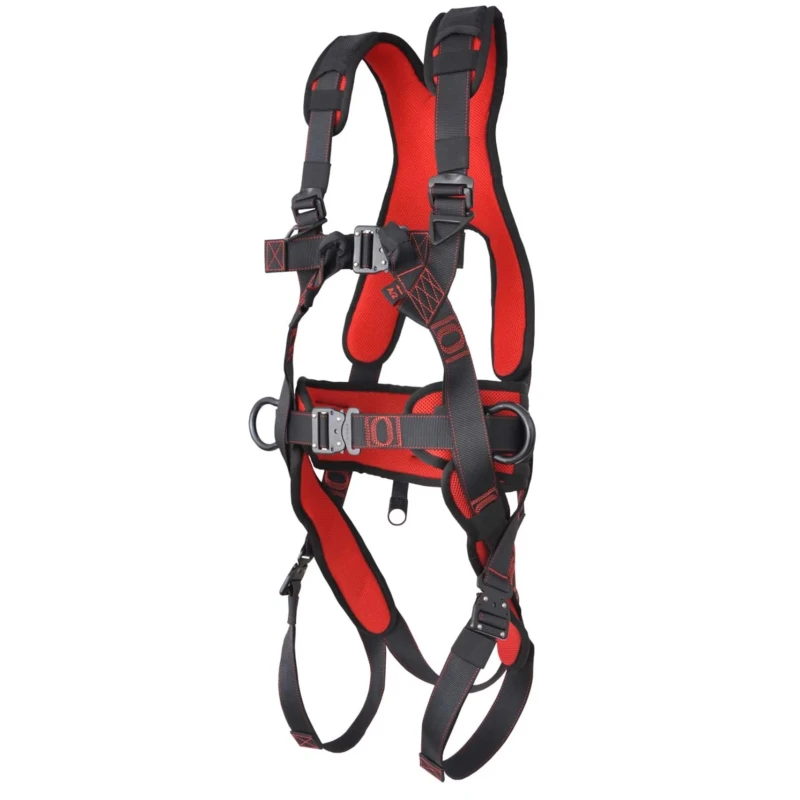 JSP Safety Harness Universal Size 136 kg Capacity Aluminium 3-Point Harness with Quick Connect Buckle FAR0402