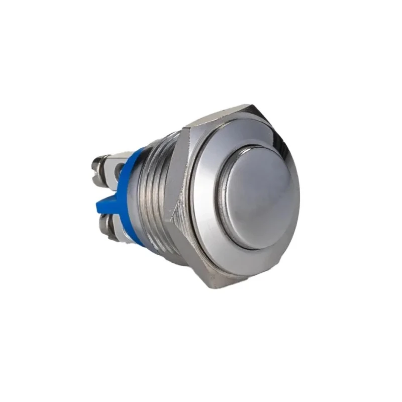 Bulgin MP Series Stainless Steel Momentary Push Button Switch, Panel Mount, SPST, IP68, 36V, 2A MP0042/3