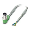 Phoenix Contact Sensor Actuator Cable Male 5 Way M12 to 5 Way Unterminated, Polyurethane Grey Jacket, 1.5m 1457322