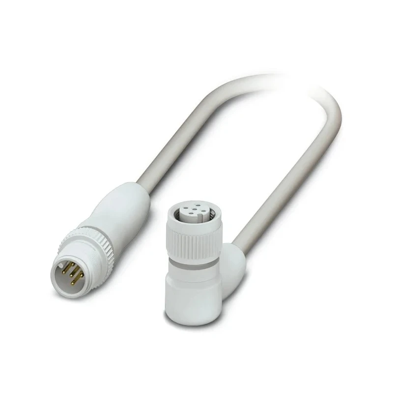 Phoenix Contact Sensor Actuator Cable Male 5 Way M12 to Female 5 Way M12, 300mm, Grey, Ethylene Propylene Diene 1404102