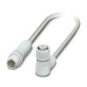 Phoenix Contact Sensor Actuator Cable Male 5 Way M12 to Female 5 Way M12, 300mm, Grey, Ethylene Propylene Diene 1404102