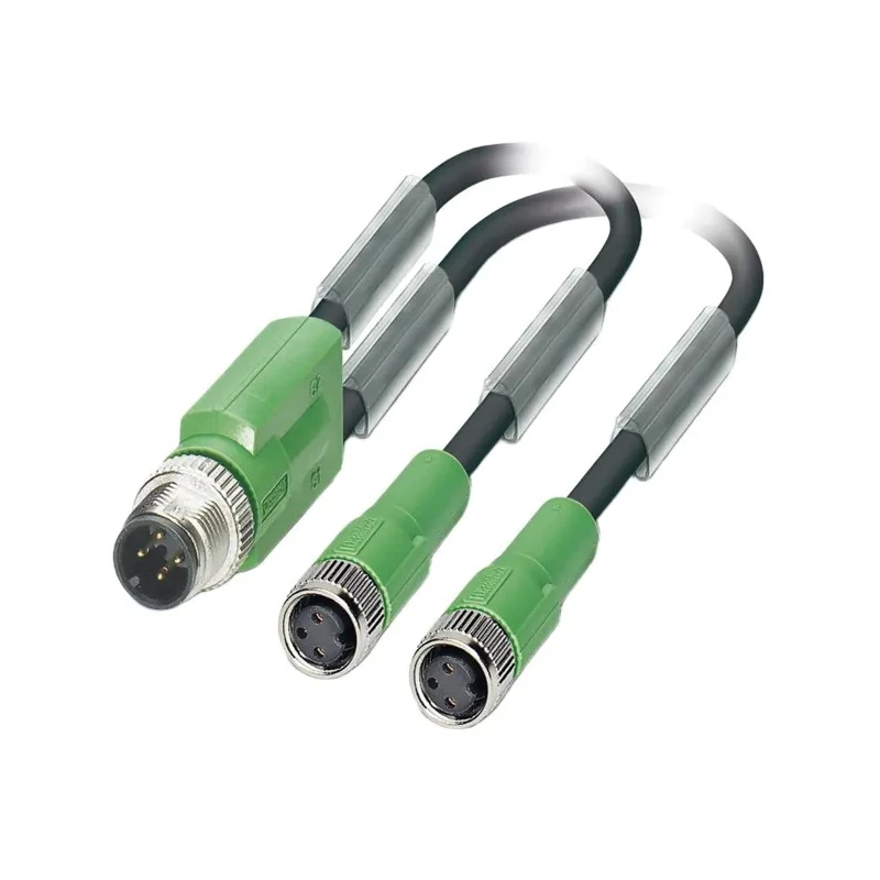 Phoenix Contact Sensor Actuator Cable Male 3 way M12 to Female 3 way M8, Polyurethane Jacket, 1.5m, 300V 1671357