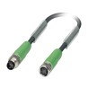 Phoenix Contact Sensor Actuator Cable Male 4 Way M8 to Female 4 Way M8, Polyurethane Jacket, 1.5 m 1455735