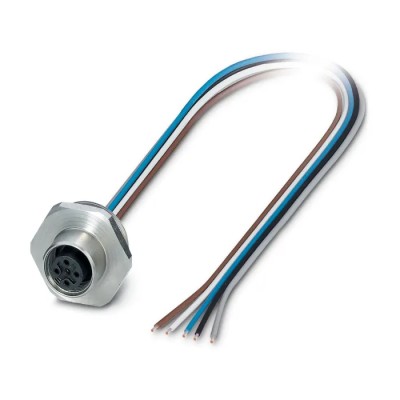 Phoenix Contact Sensor Actuator Cable Female 5 Way M12 to 5 Way Free Cable End 500 mm 60V Thermoplastic Elastomer 1408454