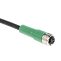 Phoenix Contact Sensor Actuator Cable 1.5 m Polyurethane Jacket Black Grey 48, 60V 4 Way M8 Male to Female 1682168