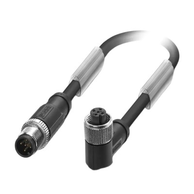 Phoenix Contact Sensor Actuator Cable Male 5 Way M12 to Female 5 Way M12, Polyurethane Jacket, 300mm 1501003