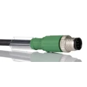 Phoenix Contact Male 8 way M12 to Female 8 way M12 Sensor Actuator Cable 300 mm 30V Polyurethane Jacket 1523010