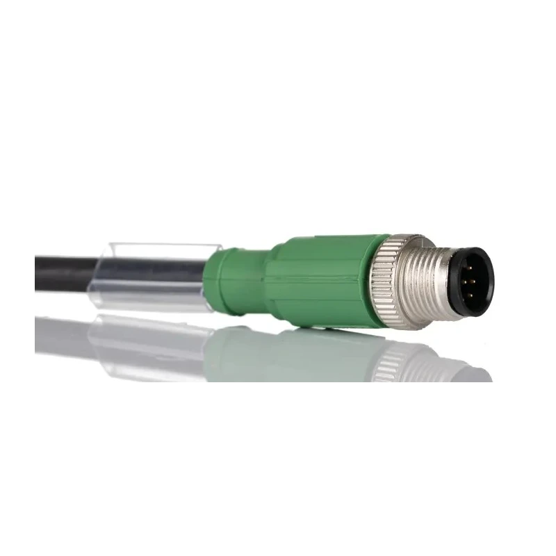 Phoenix Contact Male 8 way M12 to Female 8 way M12 Sensor Actuator Cable 300 mm 30V Polyurethane Jacket 1523010