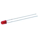 Kingbright Red LED 3 mm (T-1) Through Hole 2.5 V 75 mW 185 mA Diffused Lens L-132XSURTK