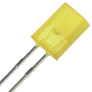 Kingbright 2.5 V Yellow LED Rectangular Through Hole 2-Pin 120 mcd L-113SYDTK