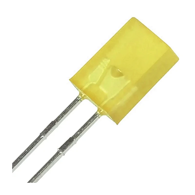 Kingbright 2.5 V Yellow LED Rectangular Through Hole 2-Pin 120 mcd L-113SYDTK