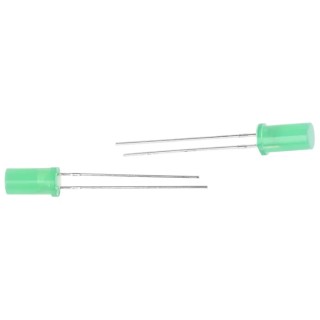 Kingbright 4.1 V Green LED T-1 3/4 (5 mm) Through Hole Cylindrical L-483ZGDT