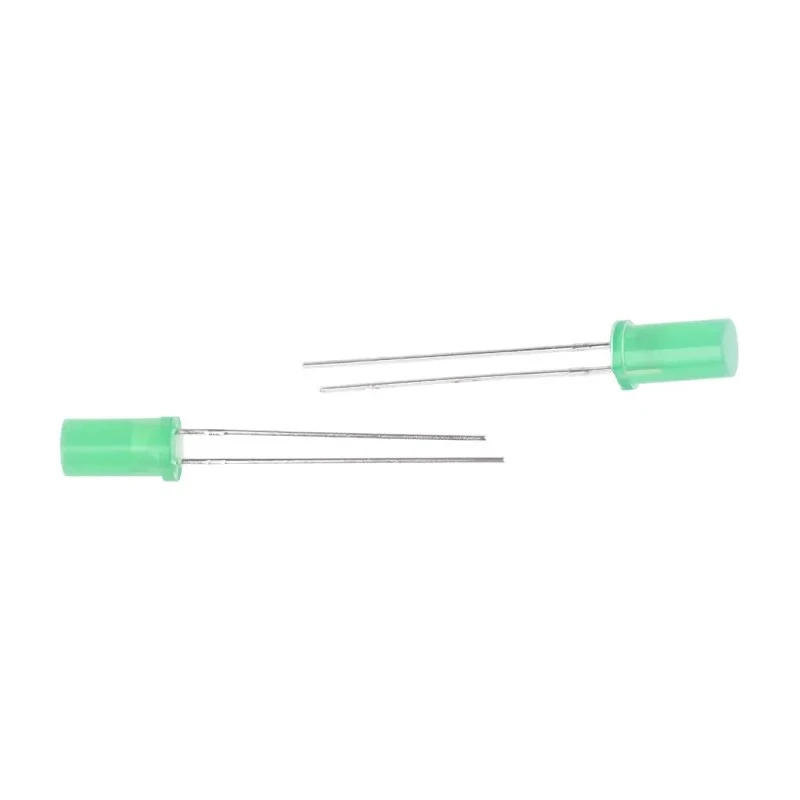 Kingbright 4.1 V Green LED T-1 3/4 (5 mm) Through Hole Cylindrical L-483ZGDT