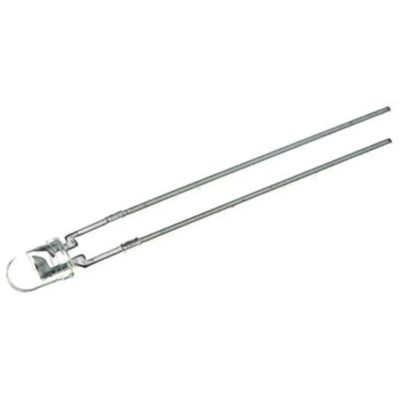 Kingbright Through Hole Round Green LED 3 mm (T-1), 4.1 V, 102.5 mW, 6.5 cd Luminosity, L-34ZGC