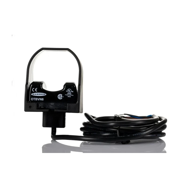 Banner Push Button Switch, Momentary, Panel Mount, 30.2 mm Cutout, SPDT Contact, Red LED, IP66, 30 V OTBVN6