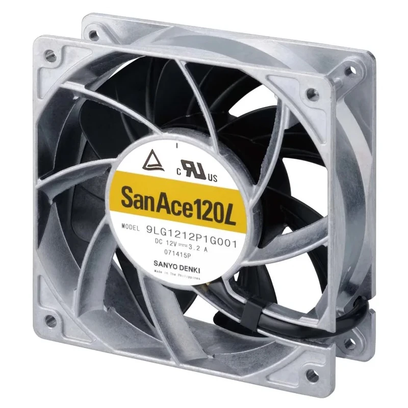 Sanyo Denki San Ace 9LG Series Axial Fan 24V DC 38.4W 1.6A 420m³/h 120mm 6550rpm 9LG1224P1G001