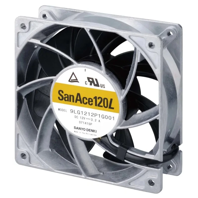 Sanyo Denki San Ace 9LG Series Axial Fan 12V DC 38.4W 3.2A 420m³/h 120mm 38mm 9LG1212P1G001