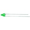 Kingbright 2 mm Through Hole 2.5 V 62.5 mW Green LED L-1034GDT