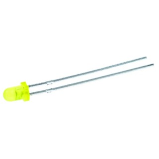 Kingbright 2.5 V Yellow LED 3 mm (T-1) Through Hole L-1154YD
