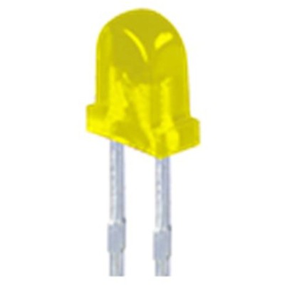 Kingbright Yellow Rectangular Through Hole LED 2.5 V, 140 mA, 10 mcd, Diffused Lens L-169XYD