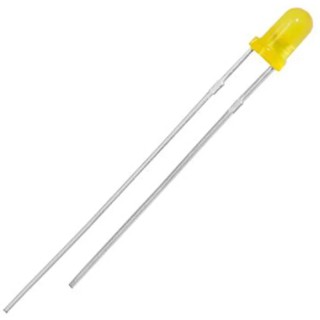 Kingbright Yellow LED, 3 mm (T-1) Through Hole, 2.5 V Forward Voltage, 140 mA Current, Diffused Lens L-132XYD