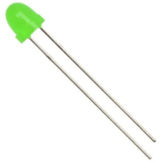 Kingbright 2.5 V Green LED T-1 3/4 (5 mm) Through Hole L-63GD