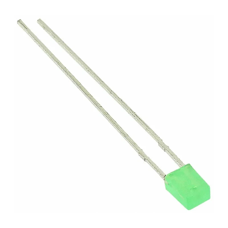 Kingbright 2.5 V Green LED Rectangular Through Hole L-914GDT