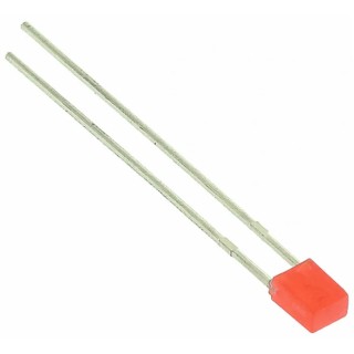 Kingbright Through Hole Red LED Rectangular 2.5 V 160mA 6 mcd Diffused Lens L-914IDT