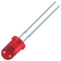 Kingbright 2.5 V Red 3 mm (T-1) Through Hole LED Diffused Lens L-937IID