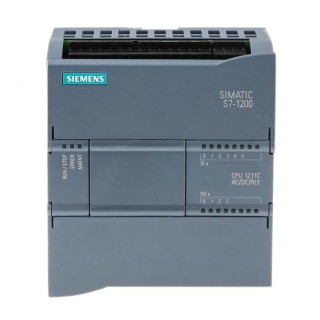 Siemens SIMATIC S7-1200 Series PLC CPU, 6-Input Analogue Digital Input, 4 Digital Relay Outputs, 230V AC 6ES7211-1BE40-0XB0
