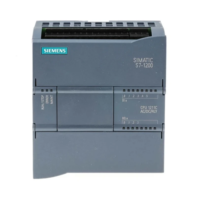 Siemens SIMATIC S7-1200 Series PLC CPU, 6-Input Analogue Digital Input, 4 Digital Relay Outputs, 230V AC 6ES7211-1BE40-0XB0