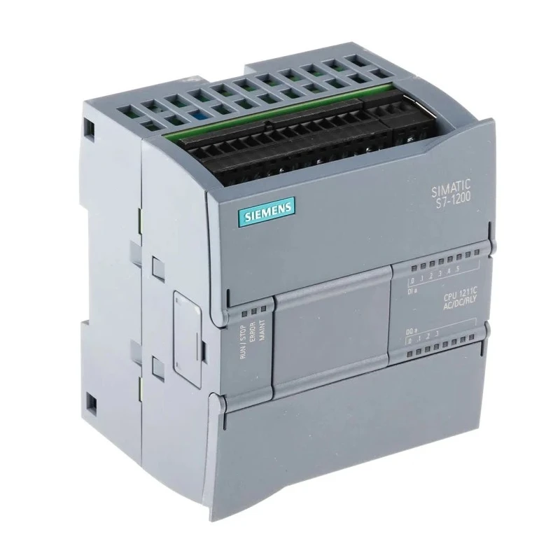 Siemens SIMATIC S7-1200 Series PLC CPU, 6-Input Analogue Digital Input, 4 Digital Relay Outputs, 230V AC 6ES7211-1BE40-0XB0