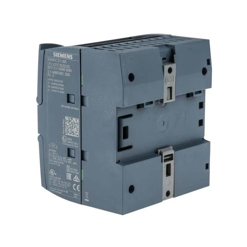 Siemens SIMATIC S7-1200 Series PLC CPU with 6 Digital and Analogue Inputs, 4 Digital Transistor Outputs 6ES7211-1AE40-0XB0