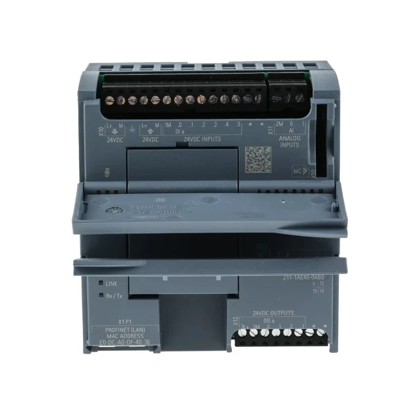Siemens SIMATIC S7-1200 Series PLC CPU with 6 Digital and Analogue Inputs, 4 Digital Transistor Outputs 6ES7211-1AE40-0XB0